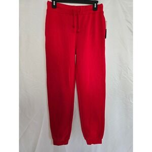 Cookies Kids Red Jogger Sweatpants Drawstring Waist Elastic Cuffs Size 14 16
